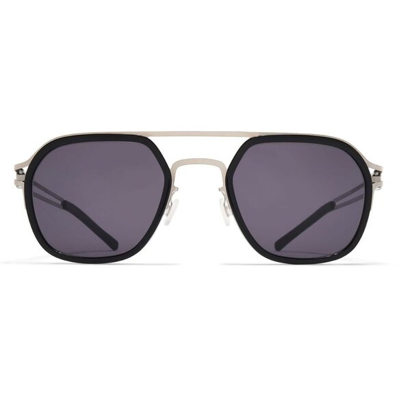 New MYKITA Decades Silver Square Leeland A81 797 Sunglasses Women - Picture 2 of 3